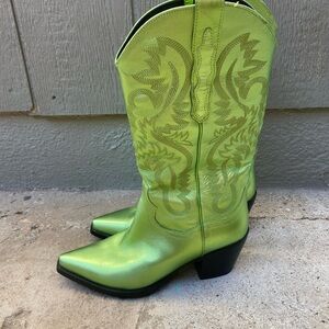 Green Cowboy Boots